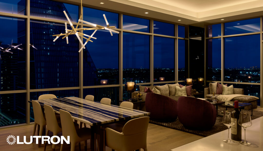 Dining Room Lighting by Lutron